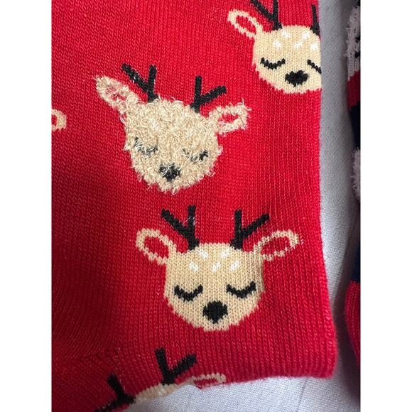 Wondershop Cool Santa and Reindeer Christmas Crew Socks Women's One Size New - Picture 6 of 9